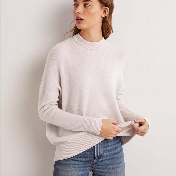 Boden 100% Cashmere Boyfriend Crew Jumper - Picture 1 of 8